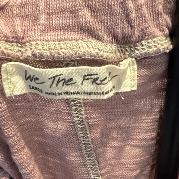 We The Free Parfait Bubble Lavender Purple Off-Shoulder Top Large NWOT - Picture 6 of 15